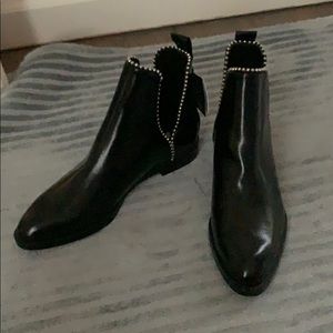 Zara Black Boot W/ Hardware